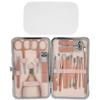 18pcs Stainless Steel Nail Clipper Eyebrow Scissors Pedicure Knife Manicure Tool Set for Household Rose Gold view 1