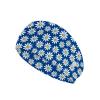 Goronwyfloyd Daisy Blue Headbands with Button Women's and Men's Turban Non-Slip Workout Headbands Hair Bands Protect Your Hair and Ears Easy to Use and Clean view 1