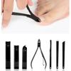 WEIWO Black Nail Clippers Set Nail Clippers Pedicure Kit Trim Care Kit with Travel Case Kit view 3