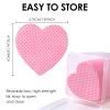 400PCS Nail Cotton Pads,1 Pull-Down Pump Dispenser Bottle, Super Absorbent Soft Non-Woven Eyelash Glue Wipes,Lash Extensions Glue Cleaning Wipes Nail Salon Supplies (Pink) view 3