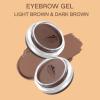 2 in 1 Makeup Kit with Eyebrow Gel,Shaping Wax & Duo Brush, Waterproof Dark Brown Pomade for Fill and Detail Brows, Clear Brow Styling Gel Lift for Fluffy Feathery Brow Breeze view 4