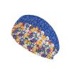 Goronwyfloyd Hippie Flower and Blue Cow Stripes Nursing Headbands for Women Anti-Slip Wide Nursing Headbands for Unisex Elastic Ear Protection Holder for Nurse's Day Sports view 1