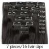 16 Hair Clips Synthetic Long Hair for Woman Hair Extension Wavy for Hair Loss Natural Hairpiece (60 beige) view 4