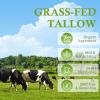 Beef Tallow, Tallow Face Moisturizer, Beef Tallow for Skin, Unscented 100% Organic Beef Tallow Blam Grass Fed Finished Whipped Tallow Face Cream Moisturizer Body Lotion Skin Care for Sensitive Skin view 2