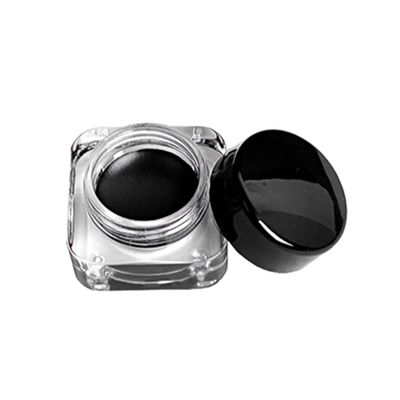 XJKLBYQ Gel Eyeliner Pot,Lasting Gel Eyeliner | Gel Eyeliner With Brush Beauty Cosmetic Last For All Day Long(Black,0.18oz./5g)