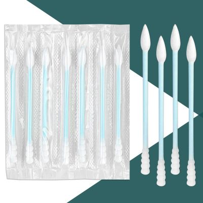 1000 Count Individually Wrapped Cotton Swabs, Travel Cotton Swabs, Cotton Stick, Spiral Pointed Cotton Swab, Individually Wrapped Double Tipped Cotton Swabs for Ear,Makeup,Clean (Blue)