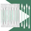 1000 Count Individually Wrapped Cotton Swabs, Travel Cotton Swabs, Cotton Stick, Spiral Pointed Cotton Swab, Individually Wrapped Cotton Swabs for Ear,Makeup(Green, Spiral Pointed End) view 1