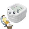 Acrylic Foot Spa Bathtub, Pedicure Bowl, Foot Bath spa, Foot Soaking tub, Portable Pedicure Spa Bathtub, Pedicure Chair Shampoo Sink, Bath Basin for Foot Soaking for Home Spa Treatment(White) view 1