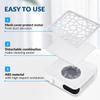 Nail Dust Collector, Rechargeable Nail Vacuum Dust Extractor with Reusable Filters, Low Noise Nail Vacuum Fan for Nail Polishing Home Salon view 3