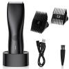 FlyCoco Body Hair Trimmer for Men and Women, Electric Groin and Body Hair Shaver - No Nick, No Cut, No Razor, No Burn Pubice Electric Shaver, Waterproof Full Body Groomer with Standing Recharge Dock view 1