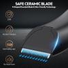 FlyCoco Body Hair Trimmer for Men and Women, Electric Groin and Body Hair Shaver - No Nick, No Cut, No Razor, No Burn Pubice Electric Shaver, Waterproof Full Body Groomer with Standing Recharge Dock view 2