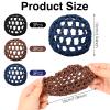 9Pcs Ballet Hair Bun Cover, Hair Nets for Buns, Dance Hair Bun Ballet Net Stretchy Elastic Bun Hair Net, Hair Bun Holder Hair Accessories for Dancer Skater Bank Clerk, Women Ballet view 2