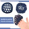 9Pcs Ballet Hair Bun Cover, Hair Nets for Buns, Dance Hair Bun Ballet Net Stretchy Elastic Bun Hair Net, Hair Bun Holder Hair Accessories for Dancer Skater Bank Clerk, Women Ballet view 3