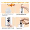 Oil Warmer for Massage oil warmer for scented oil, Massage Oil Warmer, lotion warmer, Body Oil Heater for Spa, Salon and Barber Shops, with Two Oil Bottle Dispenser, Constant Temperature, Silver view 3