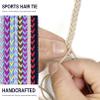 3 Packs 25" Elastic Hair Ties for Thick Curly Long Hair, Braided Hair Bands for Women Girs Strong Ponytail Holders No Damage Spiral Hair Tie for Beach Swimming Motorcycle Rides Workout Surfing Sports view 4