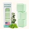 Latika Breathe & Release Aromatherapy Shower Steamer - Eucalyptus and Peppermint Essential Oils for Stress Relief, Relaxation and Anxiety Support Long-Lasting, Natural, Vegan Shower Must-Haves view 1
