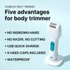 Epilators V3 Body Hair Removal Device for Women Men, 5-in-1 Cordless Rechargeable, with 5 Accessories Includes Shaver Head, Foot File, Cooling, and Bkikini Line Cap view 3