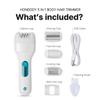 Epilators V3 Body Hair Removal Device for Women Men, 5-in-1 Cordless Rechargeable, with 5 Accessories Includes Shaver Head, Foot File, Cooling, and Bkikini Line Cap view 4