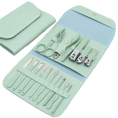 16 Pcs/Set Nail Clippers Beauty Tools Scissors Manicure Pliers Pedicure Dead Skin Kit (Color : As Shown, Size : One Size) (As Shown One Size)