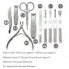 10 Pcs Stainless Steel Nail Care Kit for Professional Manicure Pedicure Set Grooming Kit with Travel Case (Color : A, Size : 10PCS) (A 10PCS) view 4