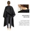 64" x 56" Waterproof Barber Cape for Men  Adjustable Neck Salon Cape  Professional Haircut Supplies view 3