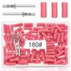 180 Grit Small Nail Sanding Sands, 100 Pcs Pink Sanding Bands for Nail, 180 Fine Grit Sanding Bands for Nail with 3.1 MM Nail Drill Bit, Small Sanding Bands for Natural Nails Acrylic Gel view 1