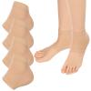 4 Pcs Moisturizing Gel Heel Socks Moisturizing Heel Repair Socks Toeless Socks Heel Protector for Cracked Heel Padded Sleeve Socks for Women Men Foot Care (Complexion) view 1