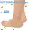 4 Pcs Moisturizing Gel Heel Socks Moisturizing Heel Repair Socks Toeless Socks Heel Protector for Cracked Heel Padded Sleeve Socks for Women Men Foot Care (Complexion) view 2