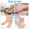 4 Pcs Moisturizing Gel Heel Socks Moisturizing Heel Repair Socks Toeless Socks Heel Protector for Cracked Heel Padded Sleeve Socks for Women Men Foot Care (Complexion) view 3