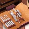 Manicure Set 10 in 1 Full Function Kit Professional Stainless Steel Pedicure Sets with Leather (Color : A) (B) view 1