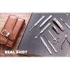 Manicure Set 10 in 1 Full Function Kit Professional Stainless Steel Pedicure Sets with Leather (Color : A) (B) view 2