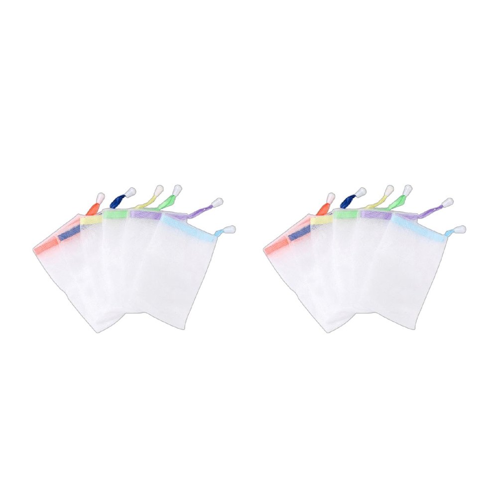2 Pcs/Set Portable Hangable Travel Foaming Net Cleansing Foam Face Cleansing Foaming Net 2pcs Foaming Net Face Washing Shampoo