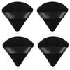 4Pcs Black Powder Puffs for Face Powder,Triangle Sponges for Makeup,Velour Powder Puffs Setting powder puff for Loose Mineral Powder Cosmetic Body Contouring Tools view 1