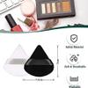 4Pcs Black Powder Puffs for Face Powder,Triangle Sponges for Makeup,Velour Powder Puffs Setting powder puff for Loose Mineral Powder Cosmetic Body Contouring Tools view 2