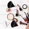 4Pcs Black Powder Puffs for Face Powder,Triangle Sponges for Makeup,Velour Powder Puffs Setting powder puff for Loose Mineral Powder Cosmetic Body Contouring Tools view 4