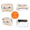 AZURAOKEY 2 Piece Set Canned Sardines Makeup Bag Aesthetic Toiletry Bag For Women view 3