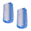2PCS Double Sided Scrubbing Soft Art Brush Remove Dirt Fingernail Manicure Tools Pedicure Brush Scrubbing Brush for Long Handle view 1