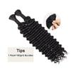 20 Inch Human Braiding Hair for Boho Braids Human Hair 100g 2 Bundles Deep Wave Bulk Human Hair for Braiding No Weft Curly Braiding Hair Bulk Hair Extensions Real Human Hair Natural Color view 3