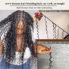 20 Inch Human Braiding Hair for Boho Braids Human Hair 100g 2 Bundles Deep Wave Bulk Human Hair for Braiding No Weft Curly Braiding Hair Bulk Hair Extensions Real Human Hair Natural Color view 4
