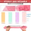 4 Pieces Exfoliating Washcloth Shower Towel African Net Sponge Japanese Wash Cloth Face Exfoliating Sponge Loofah Exfoliating Body Scrubber for Body Exfoliation (Purple, Pink, Green, Orange) view 2