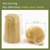 4Pack 4.7'' Natural Loofah with 1 Pack Back Scrubber for Shower view 4