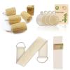 4.7'' Natural Loofah(4Pack) Back Scrubber for Shower(1 Pack) Face Scrubber(4pak) view 1