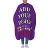 fovditca Custom Barber Cape - Design Your Own Photo Text, Personalized Adjustable Neckline Hairdressing Apron, for Men Women, 55 x 66 Inche view 2