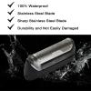 10B Foil & Cutter Replacement Head for Braun Series 1 Replacement Head,10B 20B Replacement Head Compatible with Braun Series 1000 2000 Electric Shaver 170 180 190 1715 1735 1775 5278 5279 Z20 Z40 view 3