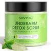 Underarm Detox Scrub, Armpit Detox Green Tea, Mint and Tea Tree Body Deodorant, Natural Dark Armpit Remover for Odors Eliminating and Exfoliating, also for Whole Body & Sensitive Skin, Unisex 8.11 Oz view 1