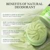 Underarm Detox Scrub, Armpit Detox Green Tea, Mint and Tea Tree Body Deodorant, Natural Dark Armpit Remover for Odors Eliminating and Exfoliating, also for Whole Body & Sensitive Skin, Unisex 8.11 Oz view 3