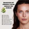 Zakia's Delicate Prickly Pear & Argan Oil Honey Scrub for face and body - 4 oz Jar view 2