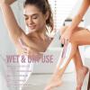 Akunbem Bikini Trimmer for Women - 2 in 1 Electric Razors for Women - Dual Head Electric Shaver - IPX7 Waterproof Wet & Dry Use Body Hair Trimmer and Facial Hair Remover for Bikini Underarm Leg Arm view 3