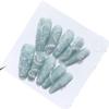 Handmade nail snake long nail stickers with hand drawn Chinese style nail stickers, detachable nail patches(XS) view 1