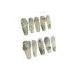 Handmade wearing of nail art patches, pressing on fake nails, gradually changing to medium length, detachable nail art(XS) view 1
